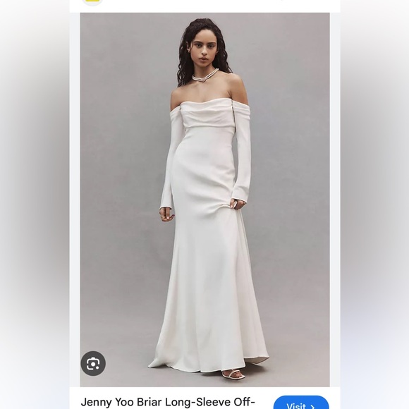 Jenny Yoo Briar Wedding Dress Size 4 Anthropologie - Picture 1 of 8